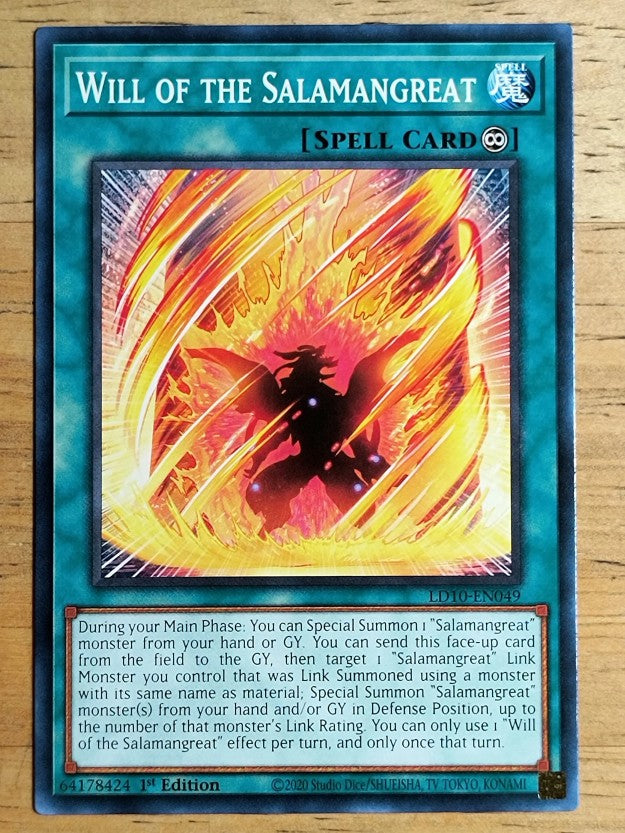 2023 Yu-Gi-Oh Legendary Duelists Soulburning Volcano 1st #049 Will Salamangreat