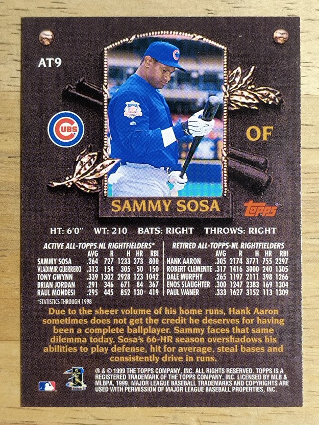 2000 Topps All-Topps #AT9 Sammy Sosa