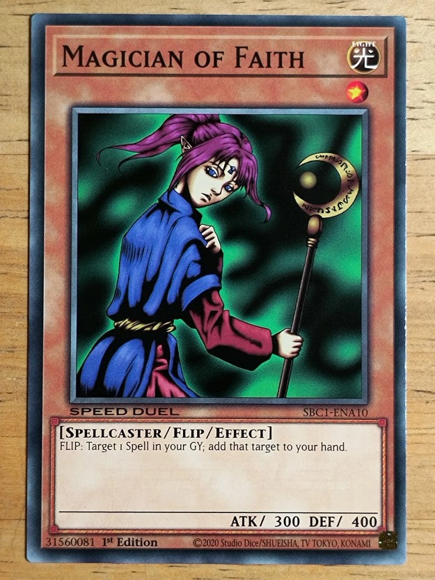 2023 Yu-Gi-Oh Speed Duel Streets of Battle City #SBC1ENA10 Magician of Faith C