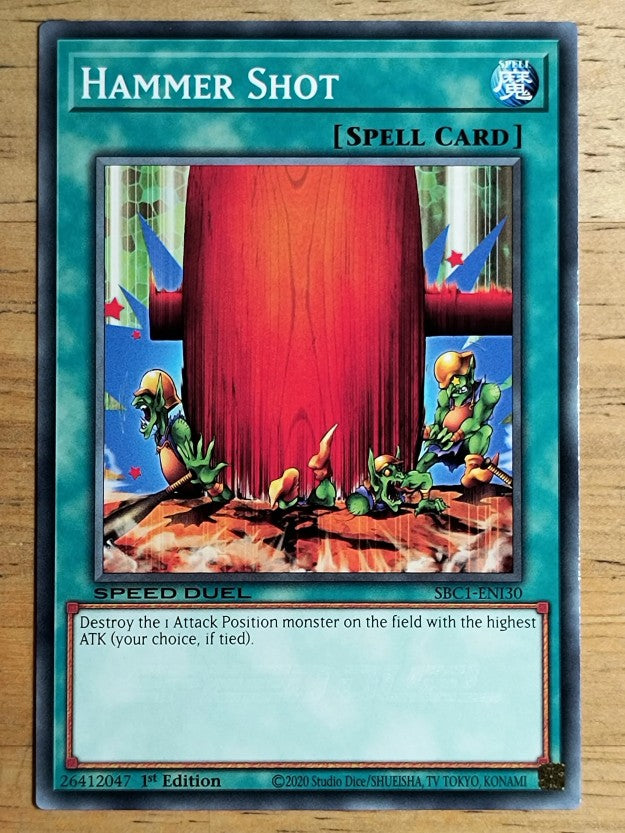 2023 Yu-Gi-Oh Speed Duel Streets of Battle City #SBC1ENI30 Hammer Shot C