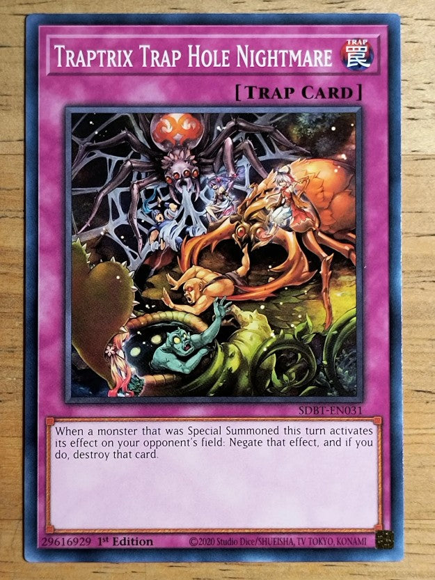 2023 Yu-Gi-Oh Structure Deck Beware of Traptrix 1st Ed #031 Traptrix Trap Hole