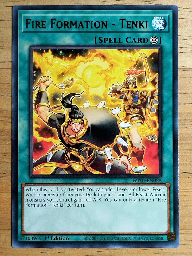 2023 Yu-Gi-Oh Wild Survivors 1st Edition #WISUEN028 Fire Formation - Tenki R