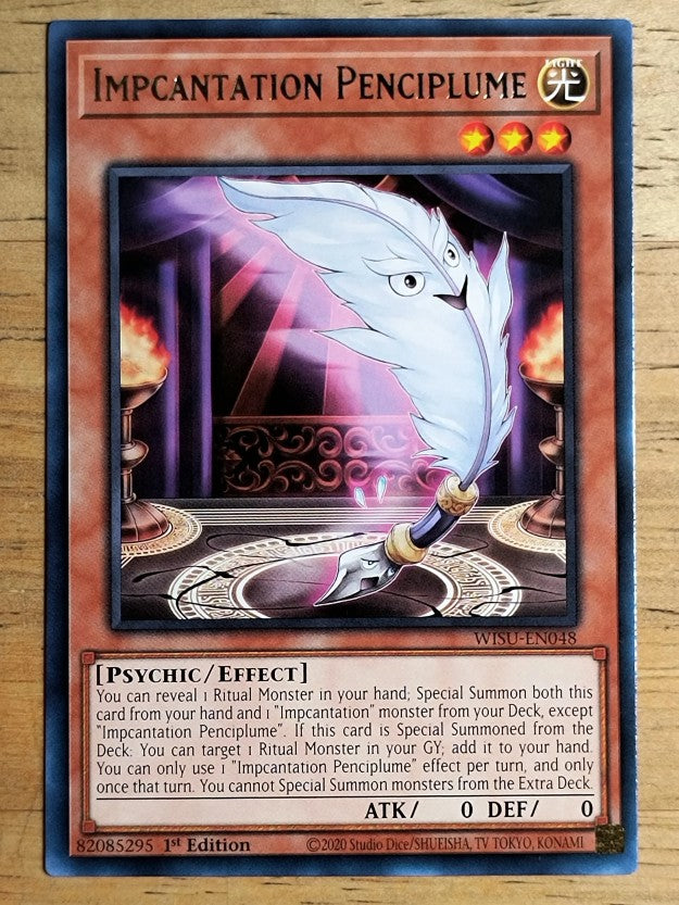 2023 Yu-Gi-Oh Wild Survivors 1st Edition #WISUEN048 Impcantation Penciplume R