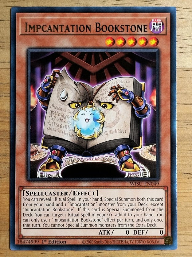 2023 Yu-Gi-Oh Wild Survivors 1st Edition #WISUEN049 Impcantation Bookstone R