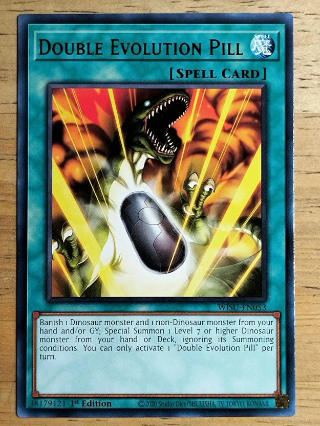 2023 Yu-Gi-Oh Wild Survivors 1st Edition #WISUEN053 Double Evolution Pill R