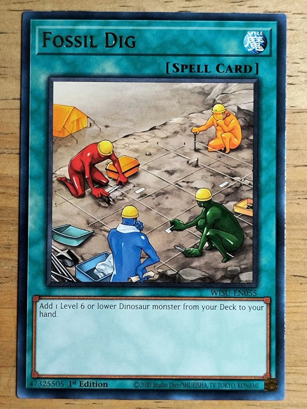 2023 Yu-Gi-Oh Wild Survivors 1st Edition #WISUEN055 Fossil Dig R