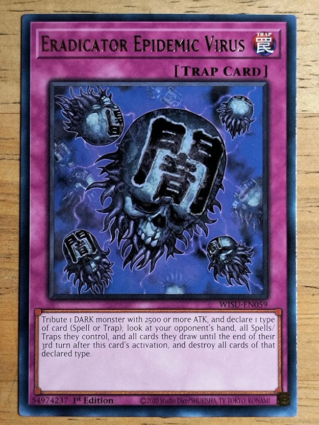 2023 Yu-Gi-Oh Wild Survivors 1st Edition #WISUEN059 Eradicator Epidemic Virus R