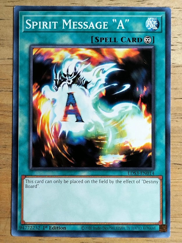 2022 Yu-Gi-Oh Legendary Duelists Season 3 1st Edition LDS3EN014 Spirit Message A