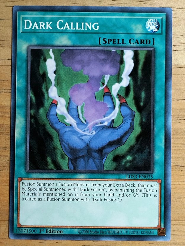 2022 Yu-Gi-Oh Legendary Duelists Season 3 1st Edition #LDS3EN035 Dark Calling