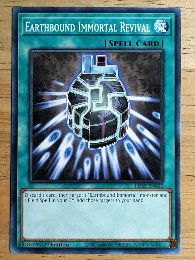 2022 Yu-Gi-Oh Legendary Duelists Season 3 1st Ed #55 Earthbound Immortal Revival