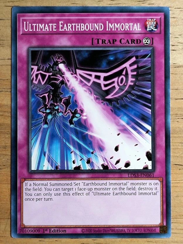 2022 Yu-Gi-Oh Legendary Duelists Season 3 1st Ed 61 Ultimate Earthbound Immortal