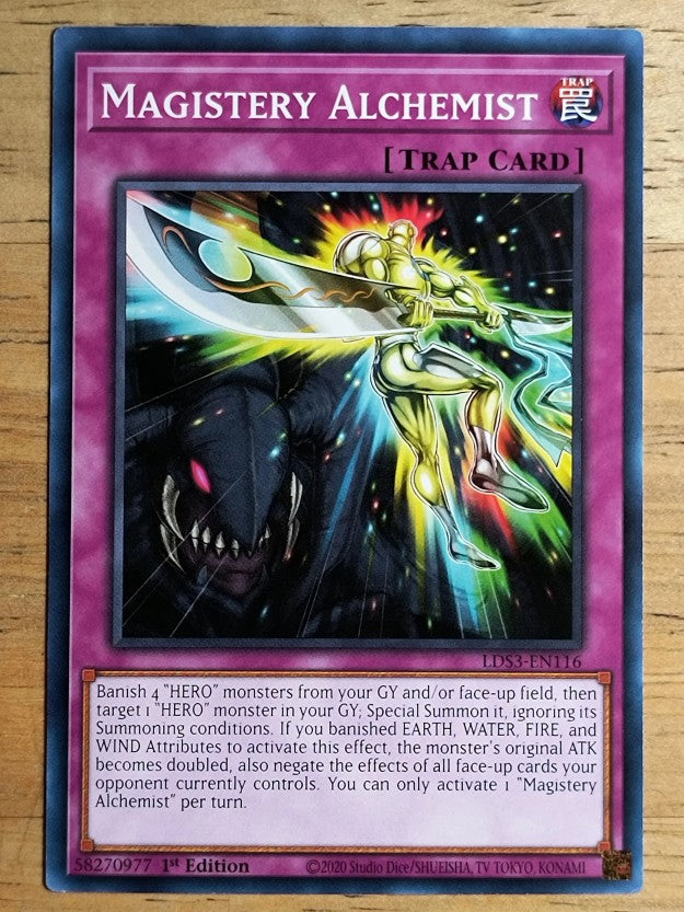 2022 Yu-Gi-Oh Legendary Duelists Season 3 1st Ed #LDS3EN116 Magistery Alchemist