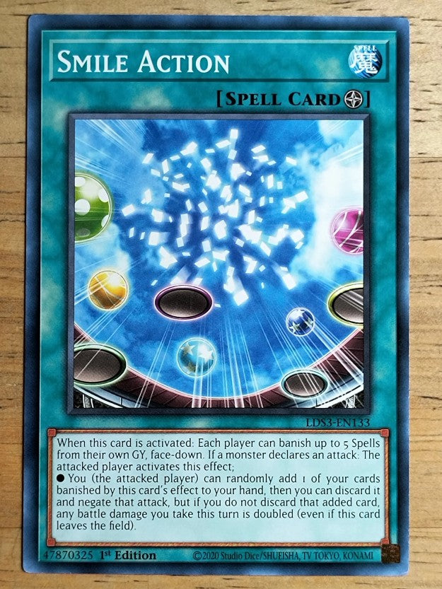 2022 Yu-Gi-Oh Legendary Duelists Season 3 1st Edition #LDS3EN133 Smile Action