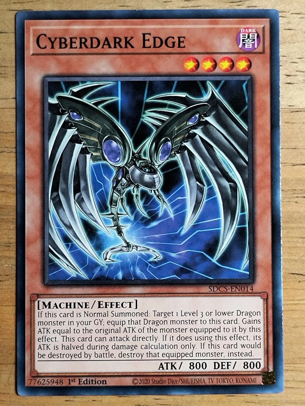 2021 Yu-Gi-Oh Cyber Strike 1st Edition #SDCSEN014 Cyberdark Edge
