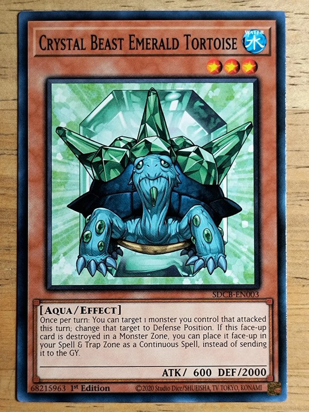 2022 Yu-Gi-Oh Legend of the Crystal Beasts 1st #SDBCEN003 Emerald Tortoise