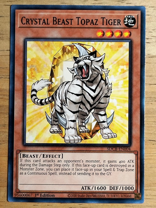 2022 Yu-Gi-Oh Legend of the Crystal Beasts 1st Ed #4 Crystal Beast Topaz Tiger