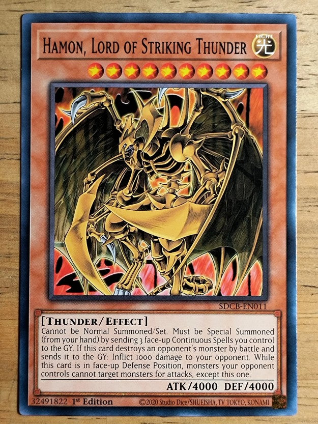 2022 Yu-Gi-Oh Legend of the Crystal Beasts 1st Edition #SDBCEN011 Hamon