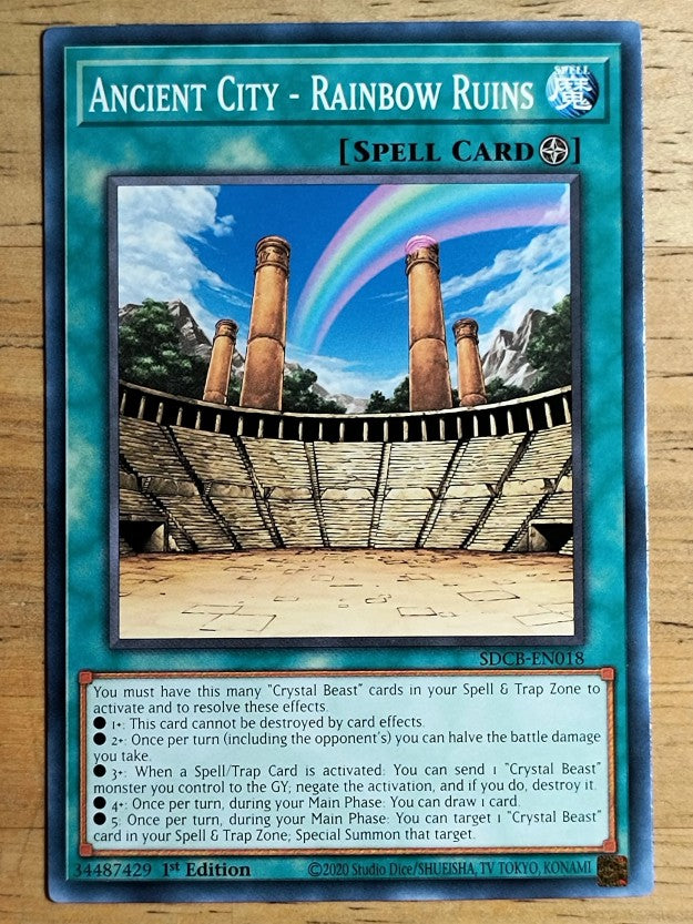 2022 Yu-Gi-Oh Legend of the Crystal Beasts 1st #018 Ancient City - Rainbow Ruins