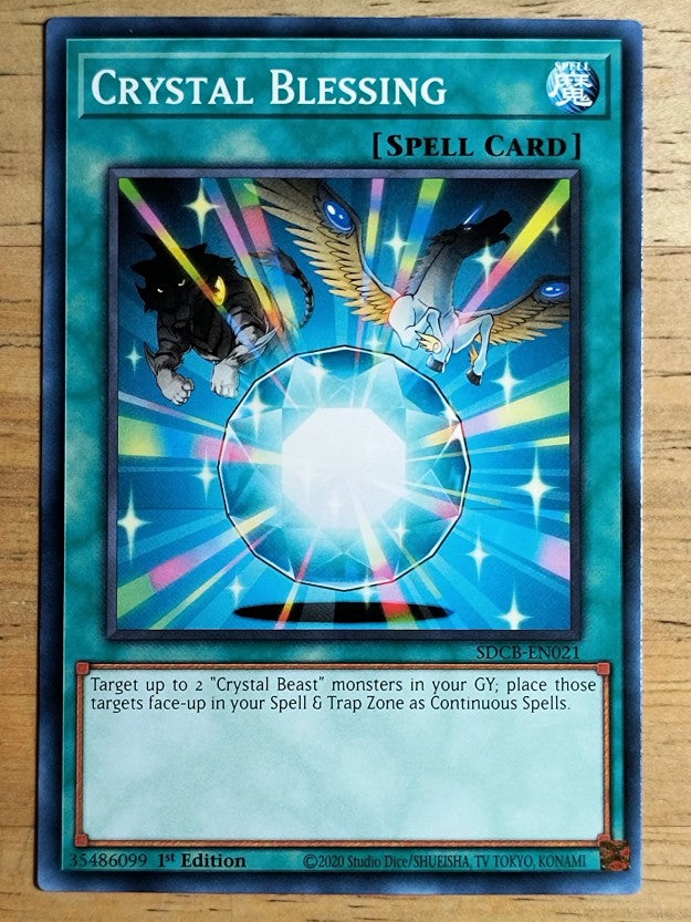 2022 Yu-Gi-Oh Legend of the Crystal Beasts 1st Ed #SDBCEN021 Crystal Blessing