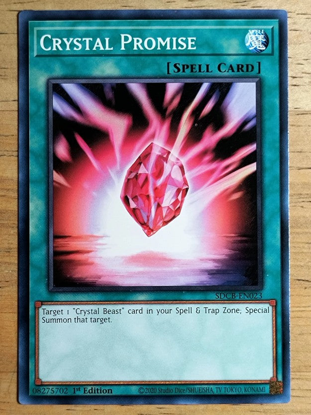 2022 Yu-Gi-Oh Legend of the Crystal Beasts 1st Edition SDBCEN023 Crystal Promise