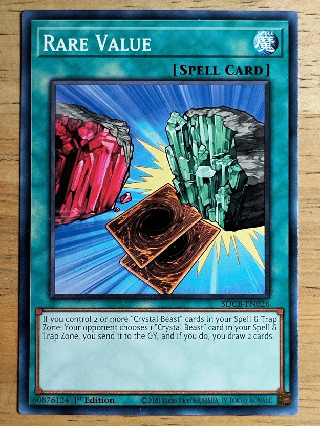 2022 Yu-Gi-Oh Legend of the Crystal Beasts 1st Edition #SDBCEN026 Rare Value