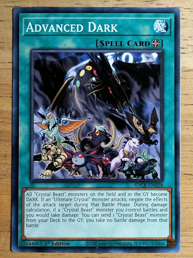 2022 Yu-Gi-Oh Legend of the Crystal Beasts 1st Edition #SDBCEN028 Advanced Dark