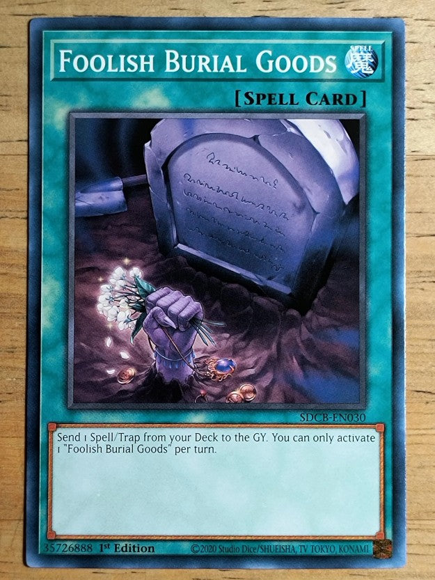 2022 Yu-Gi-Oh Legend of the Crystal Beasts 1st Ed SDBCEN030 Foolish Burial Goods