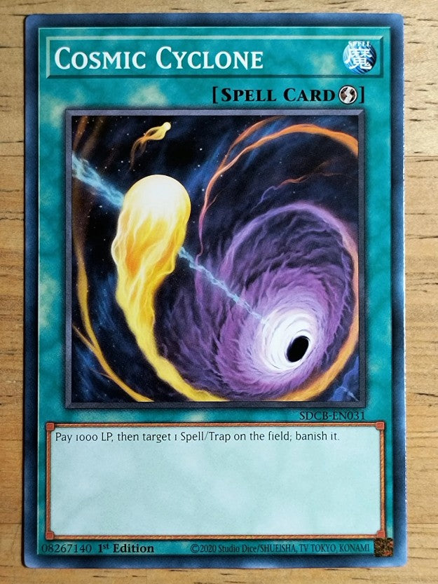 2022 Yu-Gi-Oh Legend of the Crystal Beasts 1st Edition #SDBCEN031 Cosmic Cyclone