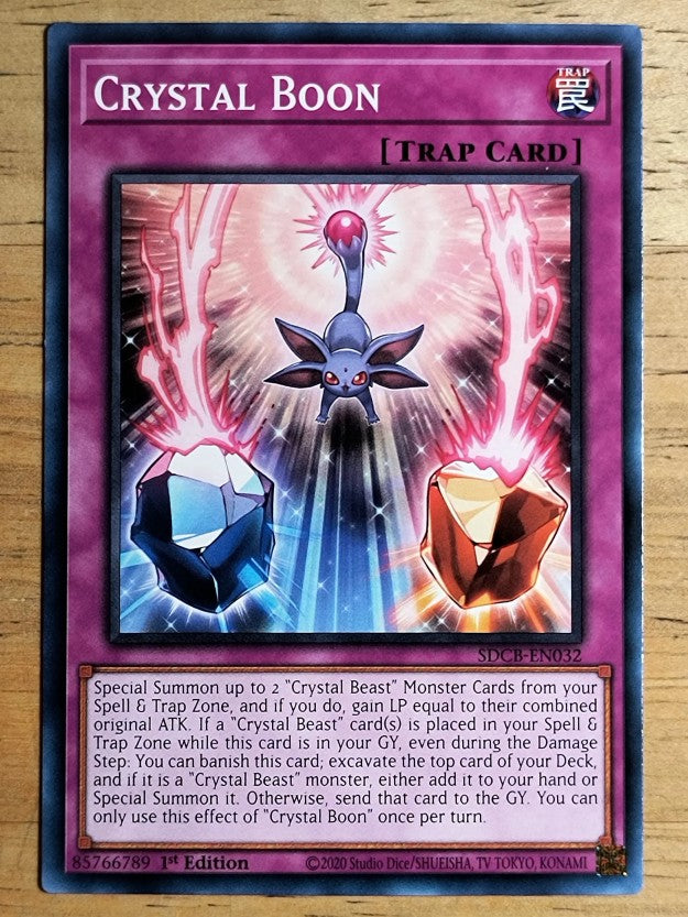 2022 Yu-Gi-Oh Legend of the Crystal Beasts 1st Edition #SDBCEN032 Crystal Boon