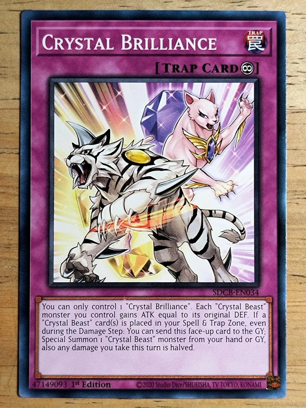 2022 Yu-Gi-Oh Legend of the Crystal Beasts 1st Ed #SDBCEN034 Crystal Brilliance