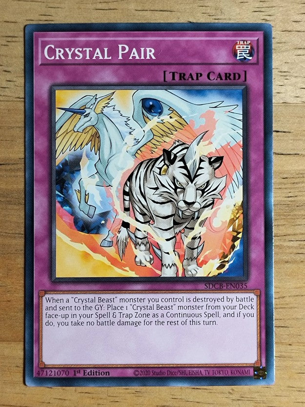 2022 Yu-Gi-Oh Legend of the Crystal Beasts 1st Edition #SDBCEN035 Crystal Pair