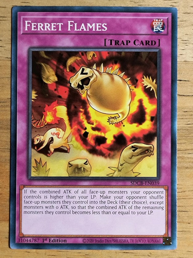 2022 Yu-Gi-Oh Legend of the Crystal Beasts 1st Edition #SDBCEN039 Ferret Flames
