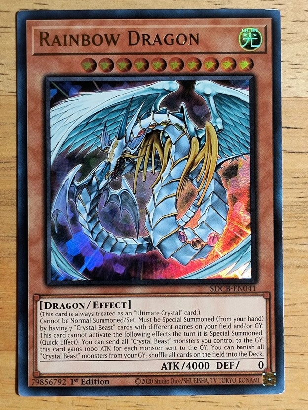 2022 Yu-Gi-Oh Legend of the Crystal Beasts 1st Edition #SDBCEN041 Rainbow Dragon