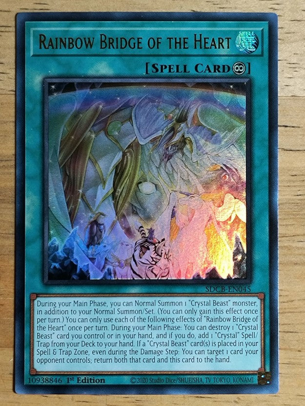 2022 Yu-Gi-Oh Legend of the Crystal Beasts 1st Ed 45 Rainbow Bridge of the Heart