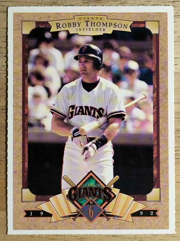 1992 Giants Pacific Gas and Electric #33 Robby Thompson