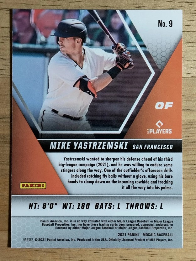 2021 Panini Mosaic #9 Mike Yastrzemski
