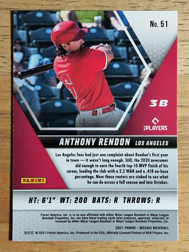 2021 Panini Mosaic #51 Anthony Rendon