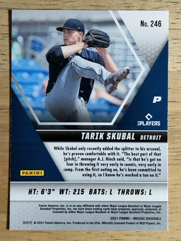 2021 Panini Mosaic #246 Tarik Skubal RC