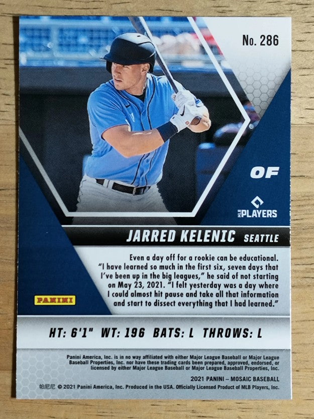2021 Panini Mosaic #286 Jarred Kelenic RC