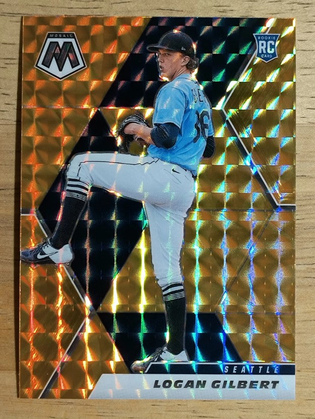2021 Panini Mosaic Mosaic Reactive Orange #287 Logan Gilbert