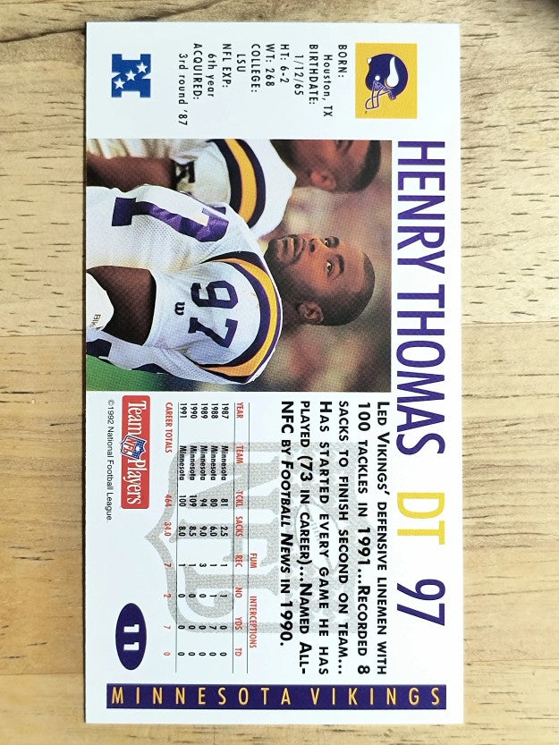 1992 GameDay #11 Henry Thomas