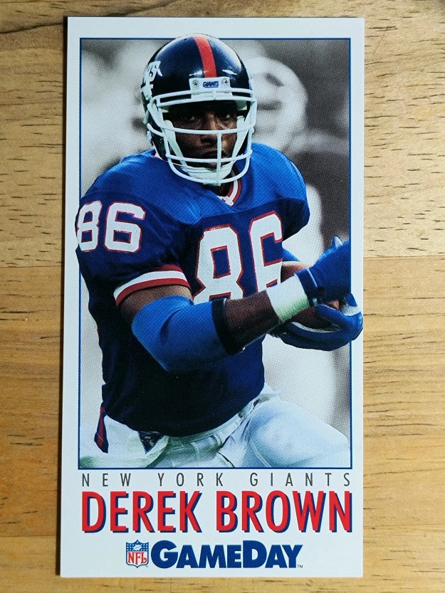 1992 GameDay #12 Derek Brown TE RC