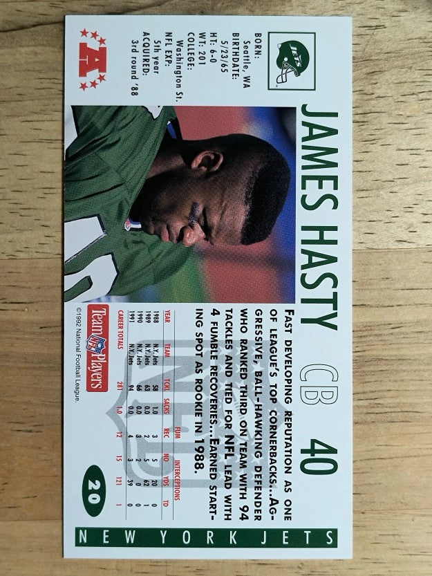 1992 GameDay #20 James Hasty