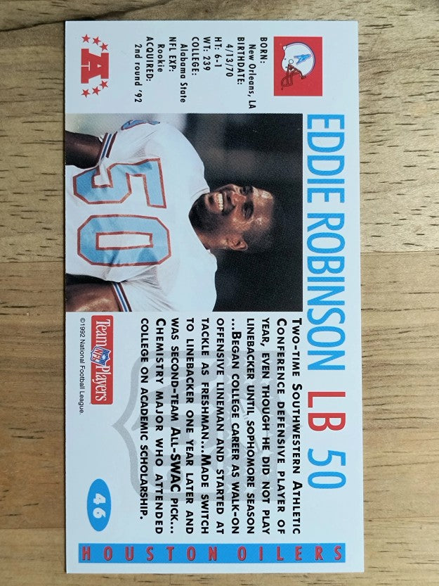 1992 GameDay #46 Eddie Robinson RC