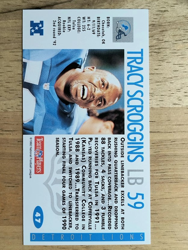 1992 GameDay #47 Tracy Scroggins RC