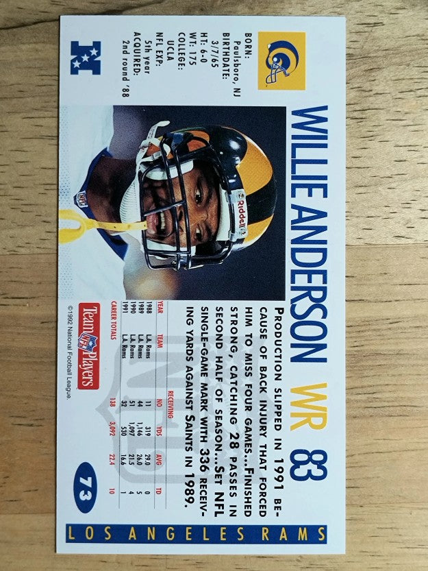 1992 GameDay #73 Flipper Anderson