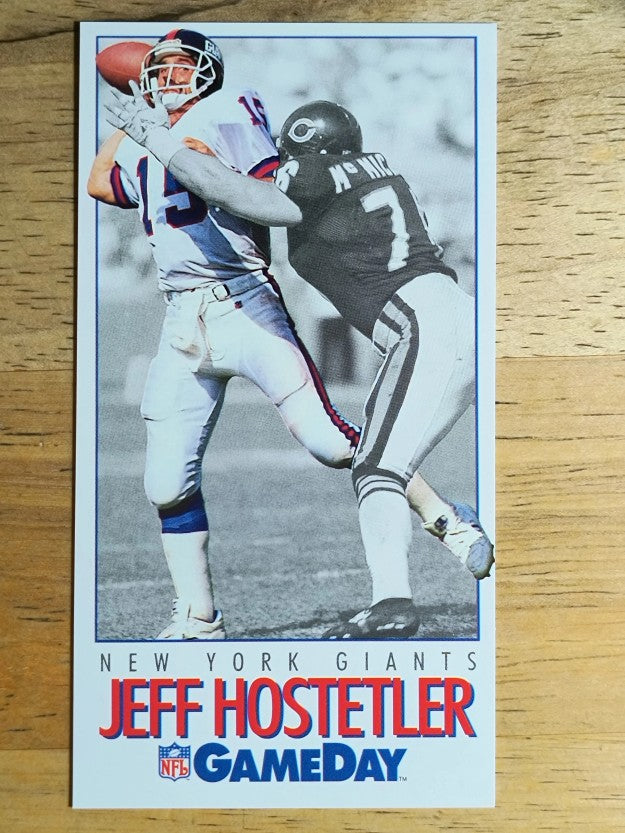 1992 GameDay #87 Jeff Hostetler