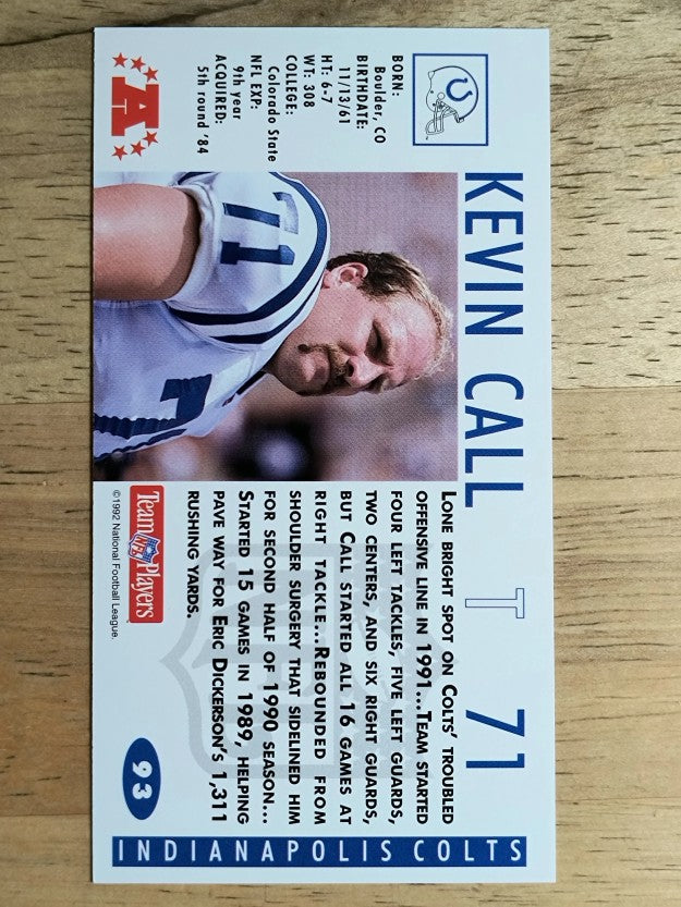 1992 GameDay #93 Kevin Call
