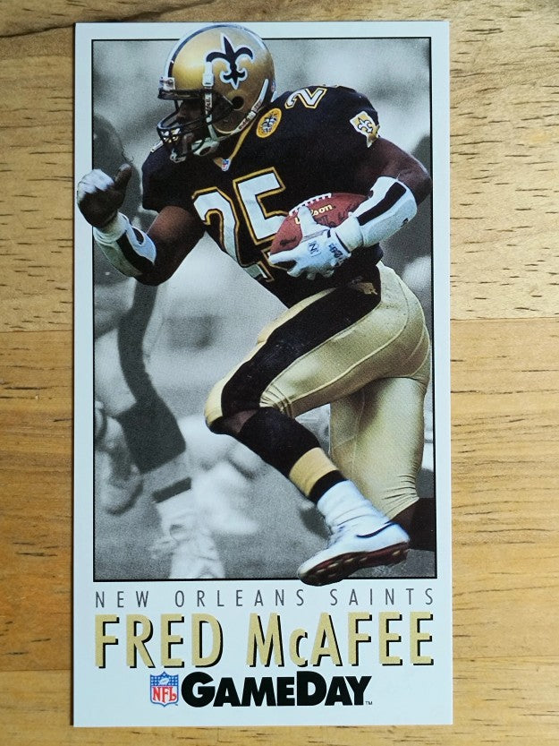 1992 GameDay #101 Fred McAfee RC
