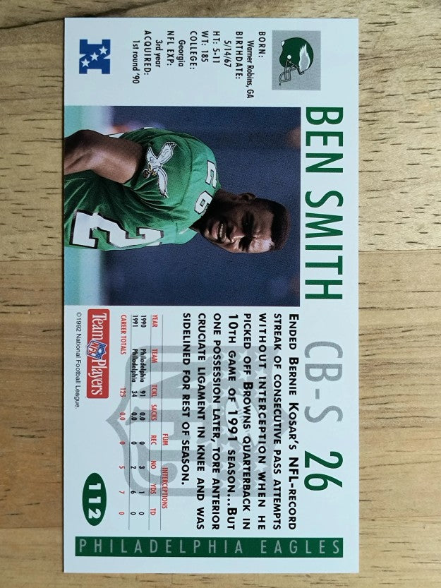 1992 GameDay #112 Ben Smith
